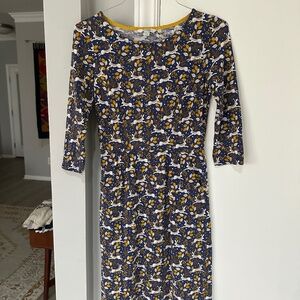 Boden jersey rabbit pattern dress